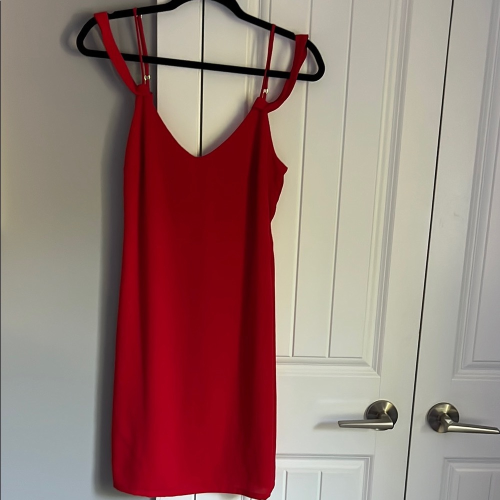 Wayf red dress